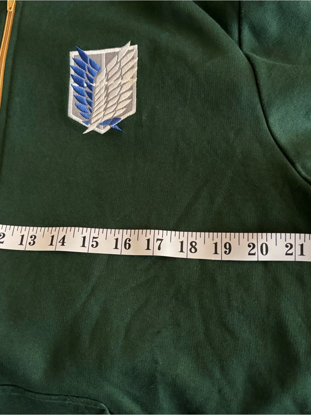 Green Zip-Up Hoodie - Attack on Titan sweatshirt